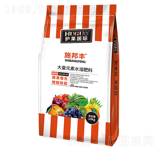 高鉀型大量元素水溶肥料10-6-36+TE-施邦豐-護(hù)果